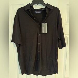 Men's Black button down Shirt